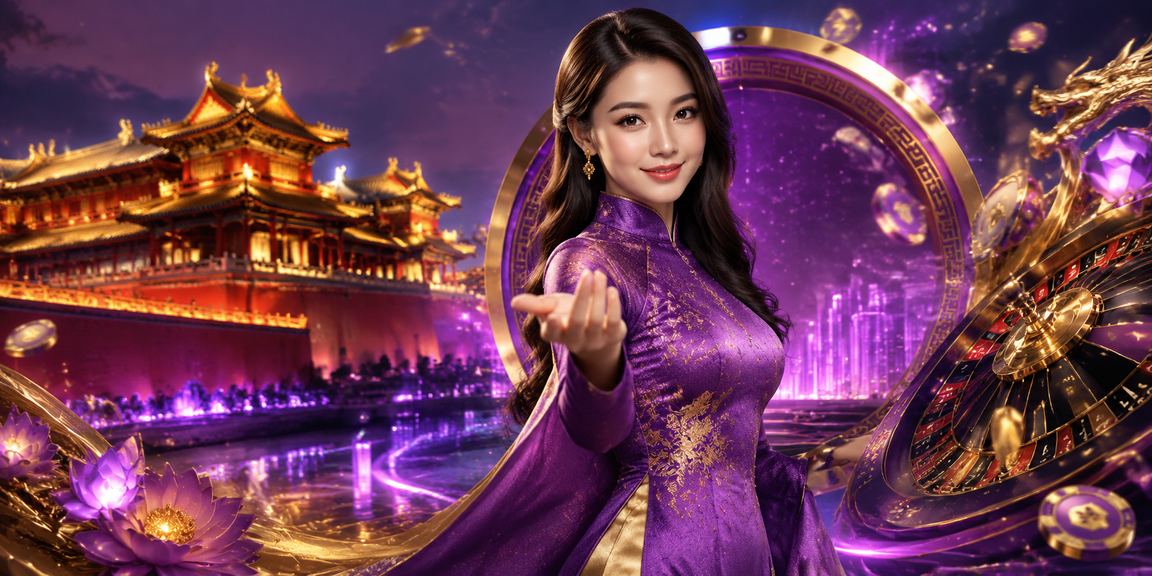 Người phụ nữ mặc áo dài Huế dạo bước thư thái bên dòng sông