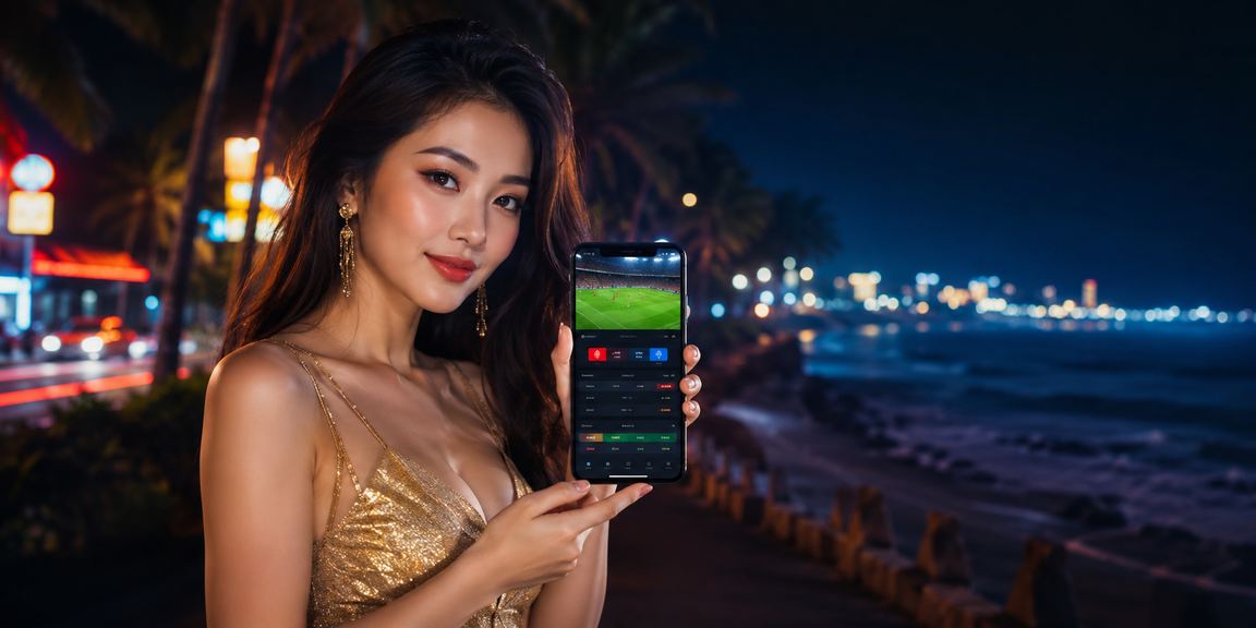 Người dùng tại Mũi Né thư giãn và trải nghiệm ưu đãi vip trên điện thoại bên bãi biển